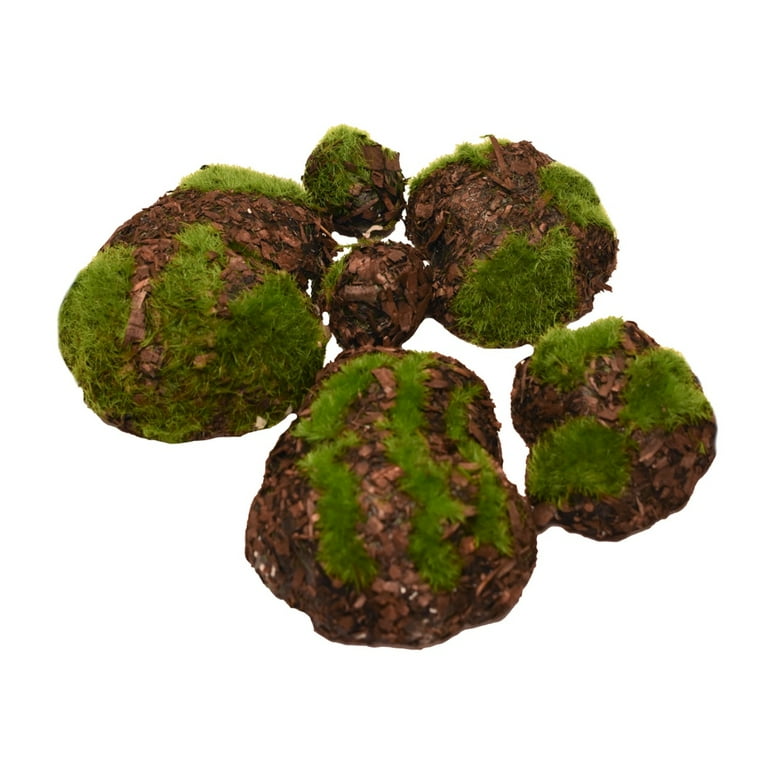 6pc Mini Wood Moss Rock Boulders Outdoor Fairy Garden Terrarium Landscape Decor 6pc Mini Wood Moss Rock Boulders Outdoor Fairy Garden Terrarium Landscape Decor
