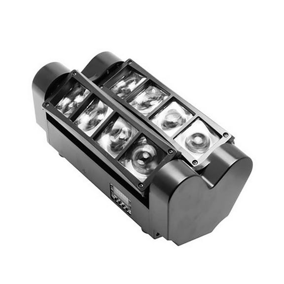 Mini 8 * 10W LED Shake Head DJ Stage Light RGBW Nightclub Bar Disco Light DMX512 Party Wedding Christmas Day Spider Light ,Easy to Carry