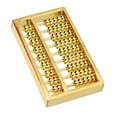 thumbnail image 2 of Mini 9-Gear Brass Abacus - Traditional Chinese Math Tool For Kids And Adults, Perfect For Education Or Collection 1 5 Inches 2 of 9