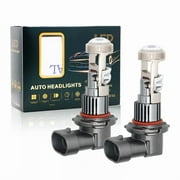 Mini 9005 HB3 Bi-LED Projector Lens Hi-Lo Beam Bulbs Lamp Light LED Headlight Retrofit 6500K Kit