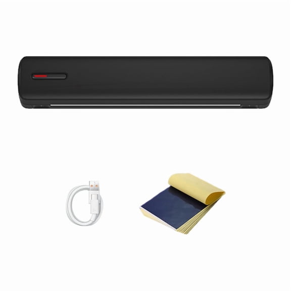 Mini A4 Tattoo Printer Portable Wireless Stencil Printer Tattoo Transfer Thermal Copier Comes Black