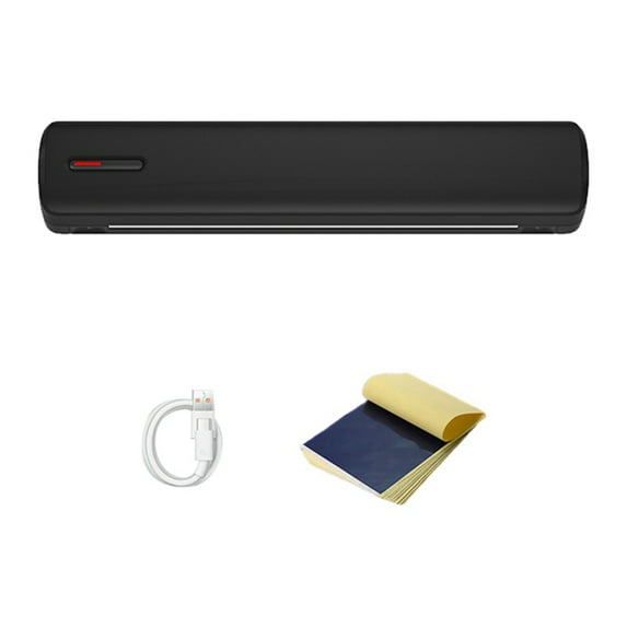 Mini A4 Tattoo Printer Portable Wireless Stencil Printer Tattoo Transfer Thermal Copier Comes Black