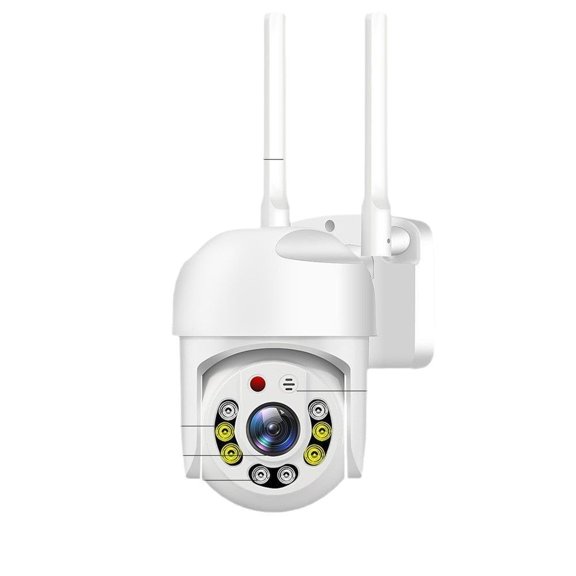Mini A6 PTZ WiFi Security Camera, 1.5-Inch HD Outdoor Waterproof Monitor with Night Vision, Motion Alarm Detection & Push Notification for Home/Business