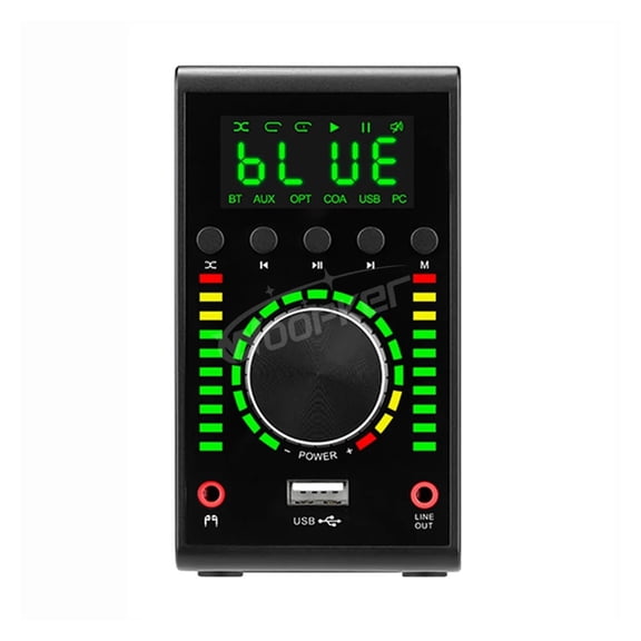 Mini AMP A20 Bluetooth 5.0 Power Amplifier Ma12070 Chipset Digital 68W+68W Home USB/AUX IN HiFi Medie Player