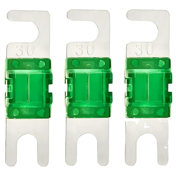 Mini ANL 30 Amp AFS Fuse for Marine Stereo Audio Video System Electronics - 3 Pack