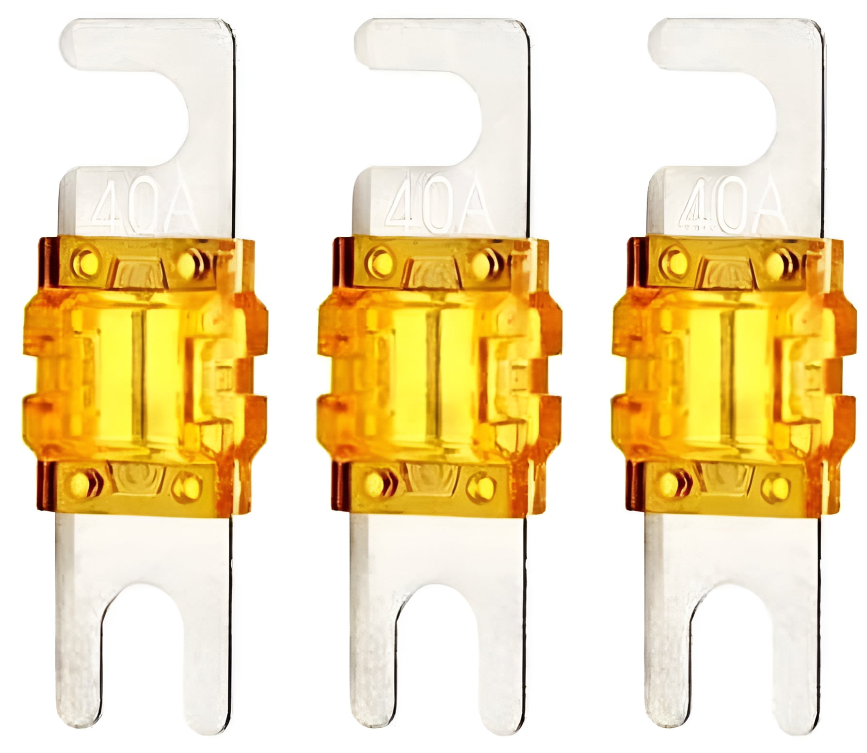 Mini ANL 40 Amp AFS Fuse for Marine Stereo Audio Video System Electronics - 3 Pack