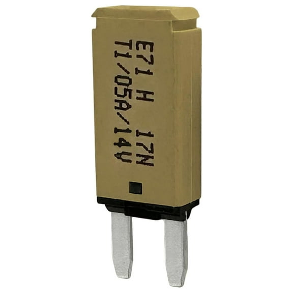 Mini ATM Auto Reset 5 Amp Circuit Breaker Fuse for Automotive Marine RV Car Truck Audio Battery Protection (T1) Automatic Reset (5A, 1 Pack)