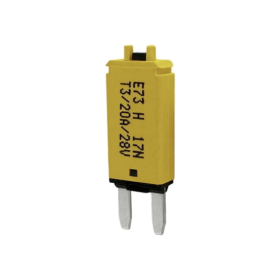 Mini ATM Manual Reset 20 Amp Circuit Breaker Fuse for Automotive Marine RV Car Truck Audio Battery Protection (T3) Manual Reset (20A, 1 Pack)