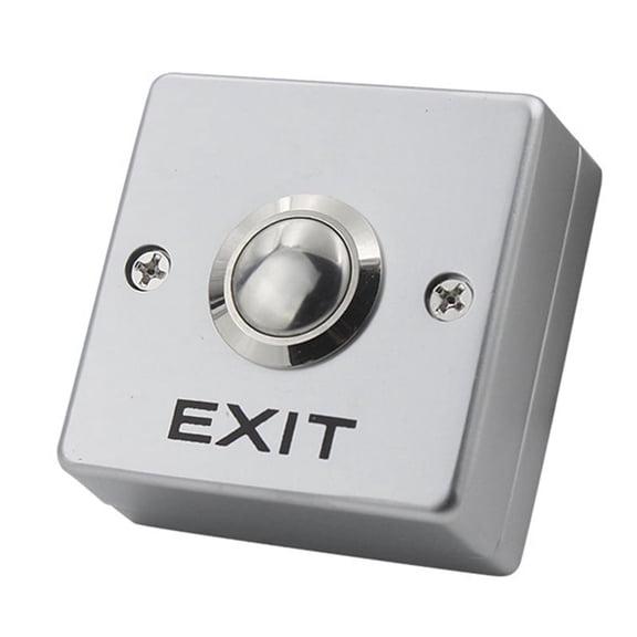 Mini Access Control Switch with Bottom Box Normally Open Self-Reset Exit Button for Access Control System