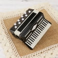 thumbnail image 1 of Mini Accordion Musical Instrument Model Ornament Wooden Home Office Decor Collectible Whimsical Miniature Music Display Creative Gift for Music Lovers, 1 of 5