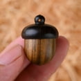 thumbnail image 1 of Mini Acorn Shape Portable Mini Sandalwood Rescue Pill Case Medicine Tablet Container Granule Storage Box Medicine Pill Box GREEN SANDALWOOD, 1 of 7