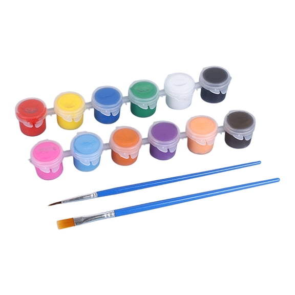 Mini Acrylic Paint Set for Kids 12 Colors, Washable Craft Paint Strips - Easter Egg Art Painting Kit for Kids & Adults, for Birthday, Classroom Party Favors