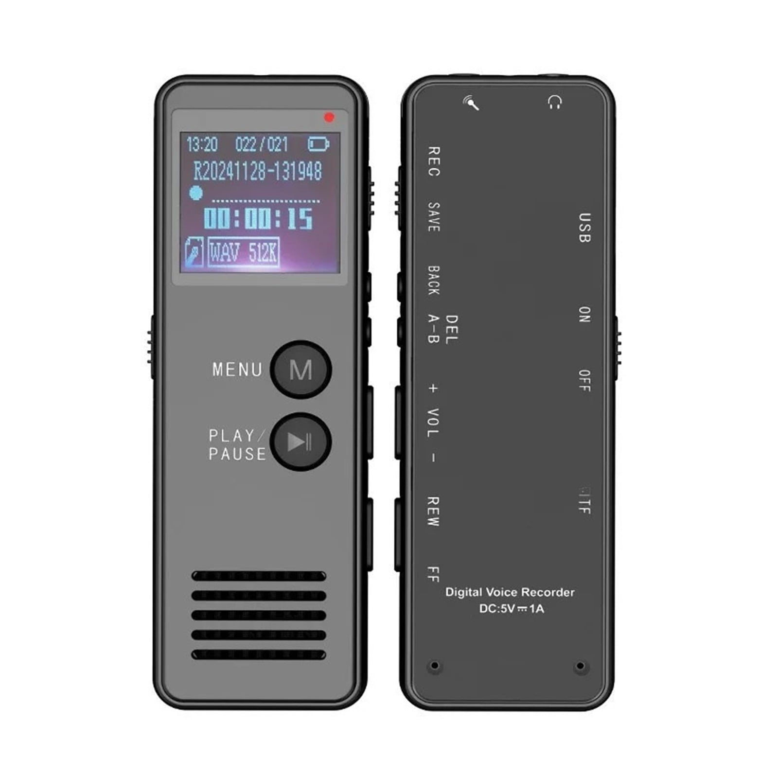 Mini Activated Voice Recorder Flash Drive Sound Dictaphone LoudSpeaker External Microphone