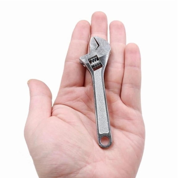 Mini Adjustable Wrench Tool for Tight Spaces, Compact Open End Wrench for Plumbing Automotive and General Repair