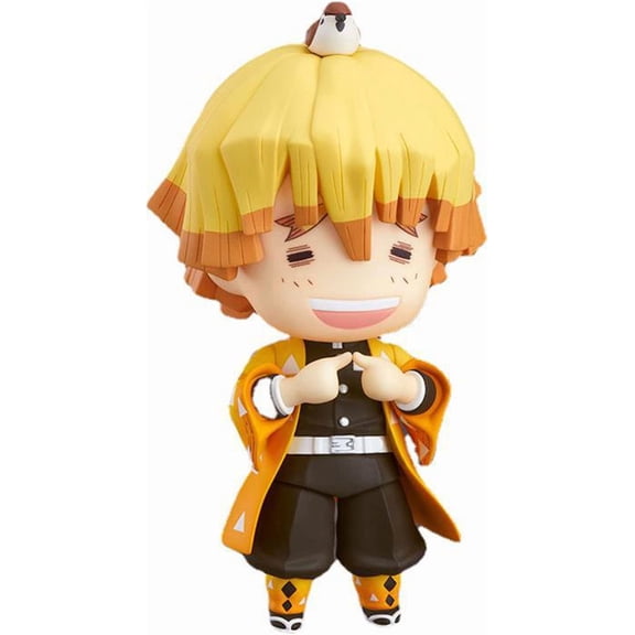 Mini Agatsuma Zenitsu Figurine, Adjustable Facial Expression Anime Enthusiast Ornament