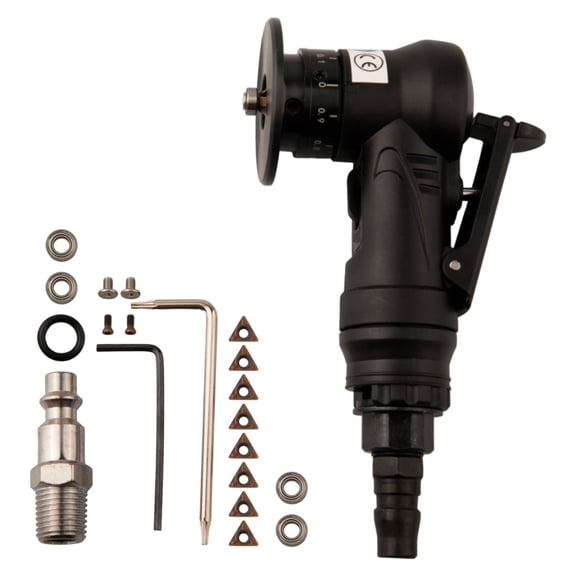 Mini Air Chamfer Tool Pneumatic For Metal Trimming (8C Angle Inserts+4 Bearing)