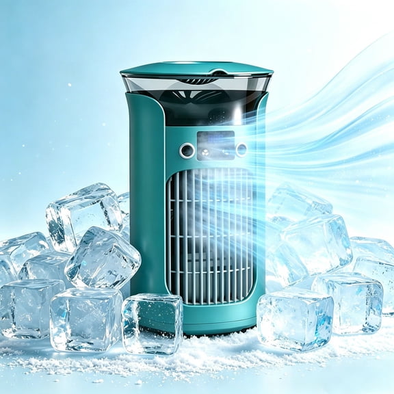 Mini Air Conditioner For Bedroom Portable Air Conditioners,Personal Air Conditioner Small AC Unit Room AC Cooling Fan For Room Bedroom Air Conditioner,Green.