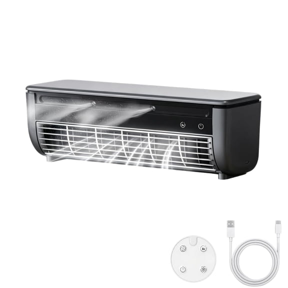 Mini Air Conditioner Portable Air Cooler, 2026 Personal AC with Ice Mist Spray, Rechargeable 6000mAh Cooling Fan, Remote Control, Mini Portable AC for Bedroom, Office, Car, Camping