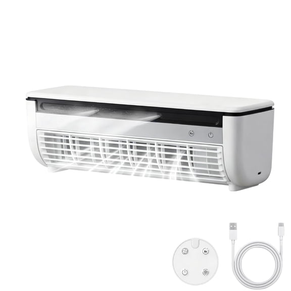 Mini Air Conditioner Portable Air Cooler, Personal AC with Ice Mist Spray, Rechargeable 6000mAh Cooling Fan, Remote Control, Mini Portable AC for Bedroom, Office, Car, Camping (Dark Gray 1PC)