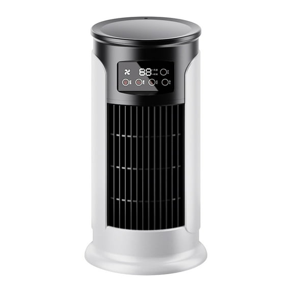 Mini Air Conditioner Portable Cooling Fan, 6 Wind Speed &1-8H Timer & 7 LED Light USB-powered Evaporative Air Cooler for Home Office Room