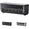 thumbnail image 1 of Mini Air Conditioner with Remote Control Wall Air Conditioner No Window for Bedroom Wall Mounted Fans Cooling 3 Speed Fan for Home Kitchen Small Room Easy to Install(Black), 1 of 7