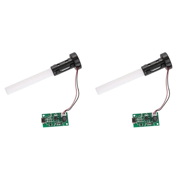 Mini Air Humidifier Mist Maker USB Atomizer Transducer Atomization Piece DIY Accessories and PCB Drive Module(2PCS)