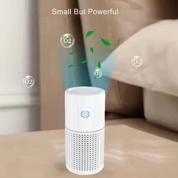 Mini Air Purifier, Suitable for Office Desks, Travel, Compact Air Purifier, USB-Charged Portable Personal Air Purifier, Multi-Scene Cordless Small Air Purifier for Home, Kitchen, Car, And More