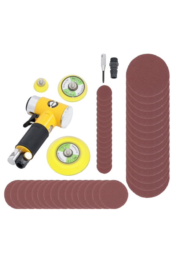 Mini Air Sander 1/2/3" Pneumatic Small Orbital Sander for Auto Body Work