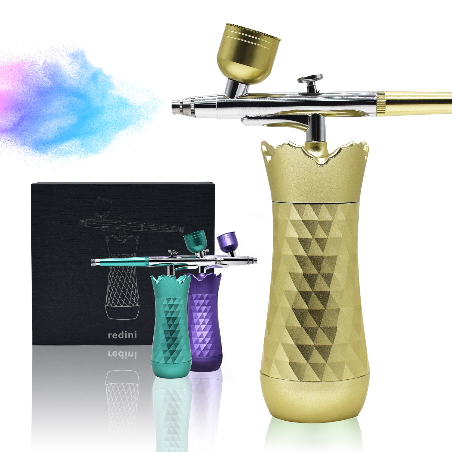 Mini Airbrush kit,Portable Rechargeable Cordless Airbrush Compressor