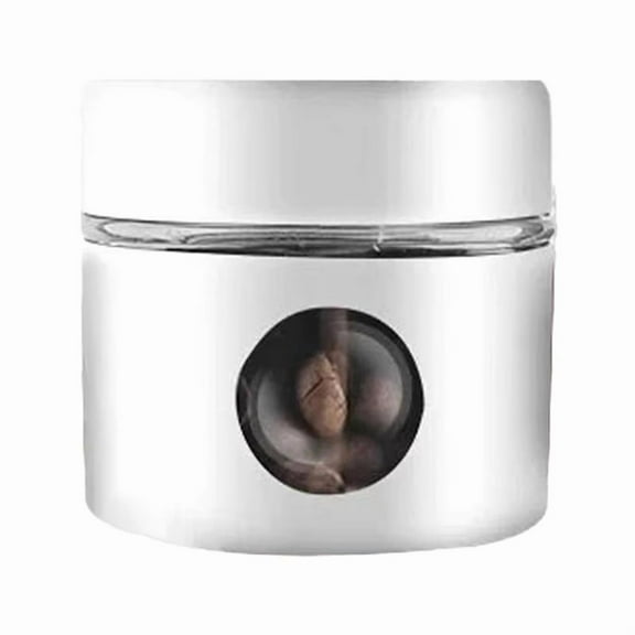 Mini Airtight Glass Coffee Jar - Portable Powder & Tea Storage Container, Kitchen Accessories White