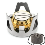Mini Alcohol Stove for Backpacking Portable Alcohol Stove Spirit Burner Ultralight Camping Mini Camp Stove Cookware Set Outdoor Camping Hiking Backpacking Picnic