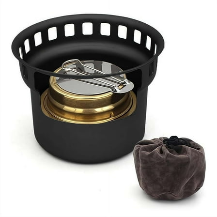 Mini Alcohol Stove for Camping, Portable Alcohol Stove for Backpacking Emergency Outdoor