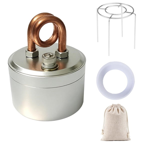 Mini Alcohol Stove for Camping - Self-Pressurizing with Copper Vaporizer, 45ml