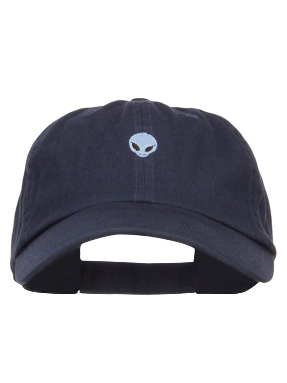 Mini Alien Embroidered Low Cap - Navy OSFM