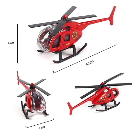 Mini Alloy Helicopter Model Toys Aircraft Collection Decorations Simulation Airplane Toys For Kids Boys Birthday Gift