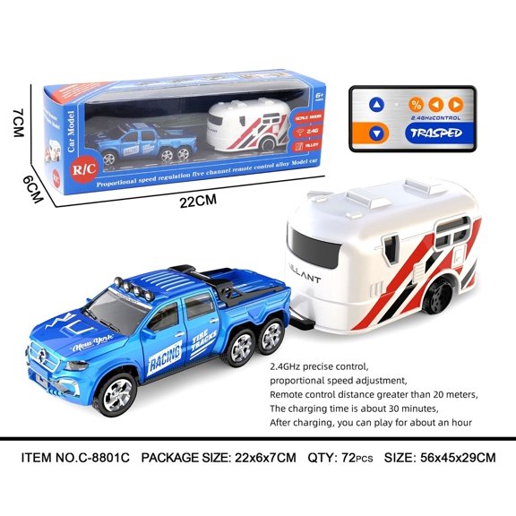 Mini Alloy Off-Road RC Car 6+: 1:64 Scale 2.4Ghz Remote Control Car Toys Strip Lights, USB Rechargeable - Ideal Festive Gift , Perfect Playtime Companion