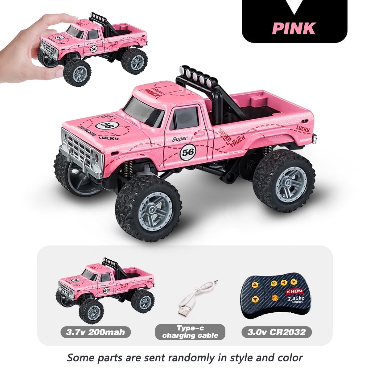 Mini Alloy RC Off - Road Trucks，2.4G Remote Control, Cool Lighting & 3 - Gear Power Adjustment，Kids' Racing Toy Cars