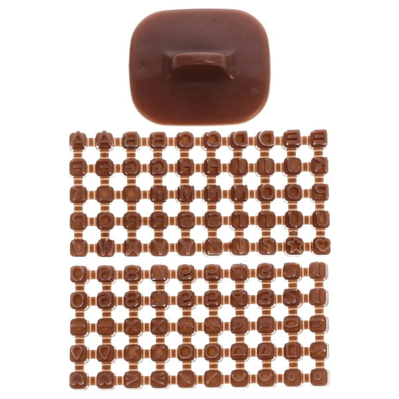 Mini Alphabet Number Polymer Clay Letter Stamps, 3 Pack