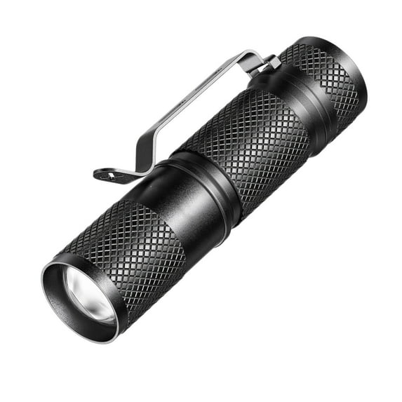 Mini Aluminum Alloy Flashlight Telescopic Focus With Pen Clip Outdoor Bright Flashlight Usb Rechargeable Waterproof 3 Inch Length