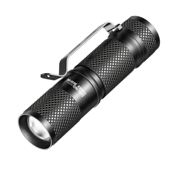 Mini Aluminum Alloy Flashlight | Telescopic Zoom & Pen Clip | USB Rechargeable | 3 Light Modes | Waterproof & Durable | Pocket EDC Light for Outdoor Camping Hiking