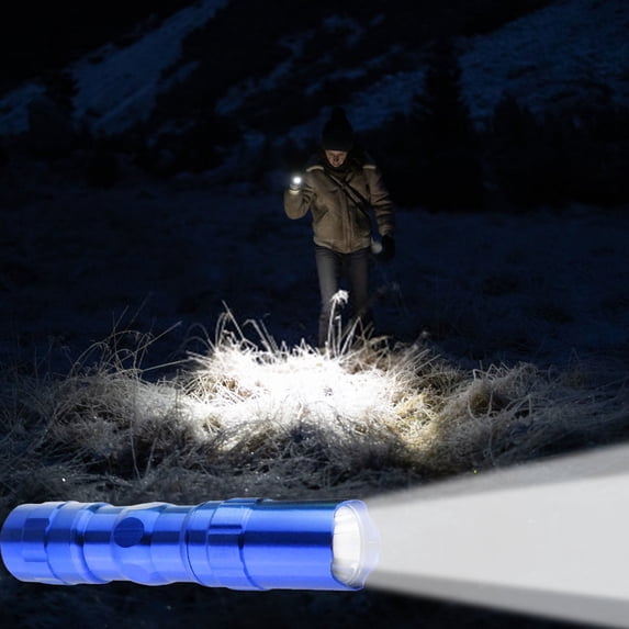 Mini Aluminum Alloy LED Flashlight, Super Bright, 3W Long Range, Pocket Size, Battery Powered(Not Include), for Outdoor Camping Hiking Home Emergency