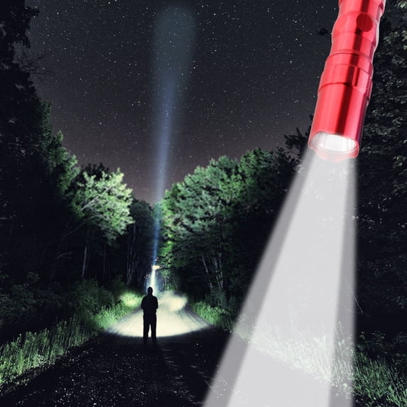 Mini Aluminum Alloy LED Flashlight, Super Bright, 3W Long Range, Pocket Size, Battery Powered(Not Include), for Outdoor Camping Hiking Home Emergency