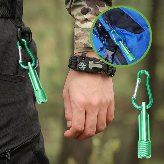 Mini Aluminum Flashlight, Keychain Design Rotary Switch, High Brightness Portable Emergency Light, Outdoor Hiking Gear, Compact EDC Tool