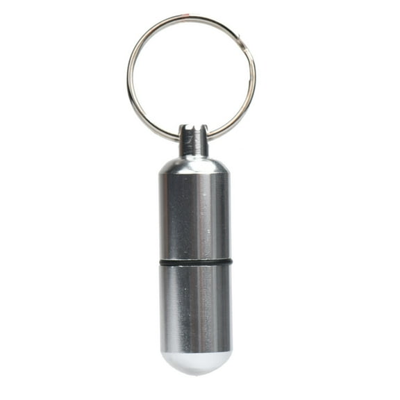 Mini Aluminum Keychain Bottle Container Holder for Camping Hiking Outdoor Adventures Lightweight Durable Gear