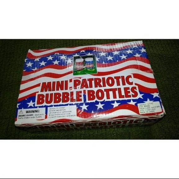 Mini American Flag Bubble Bottles