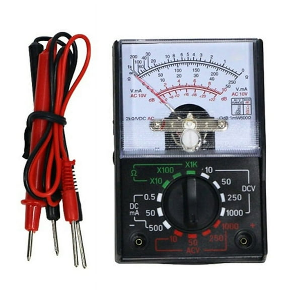 Mini Analog Multimeter Tool 1000V Voltmeter 500mA Ammeter 1K Resistance Meter Handheld Pointer Voltage