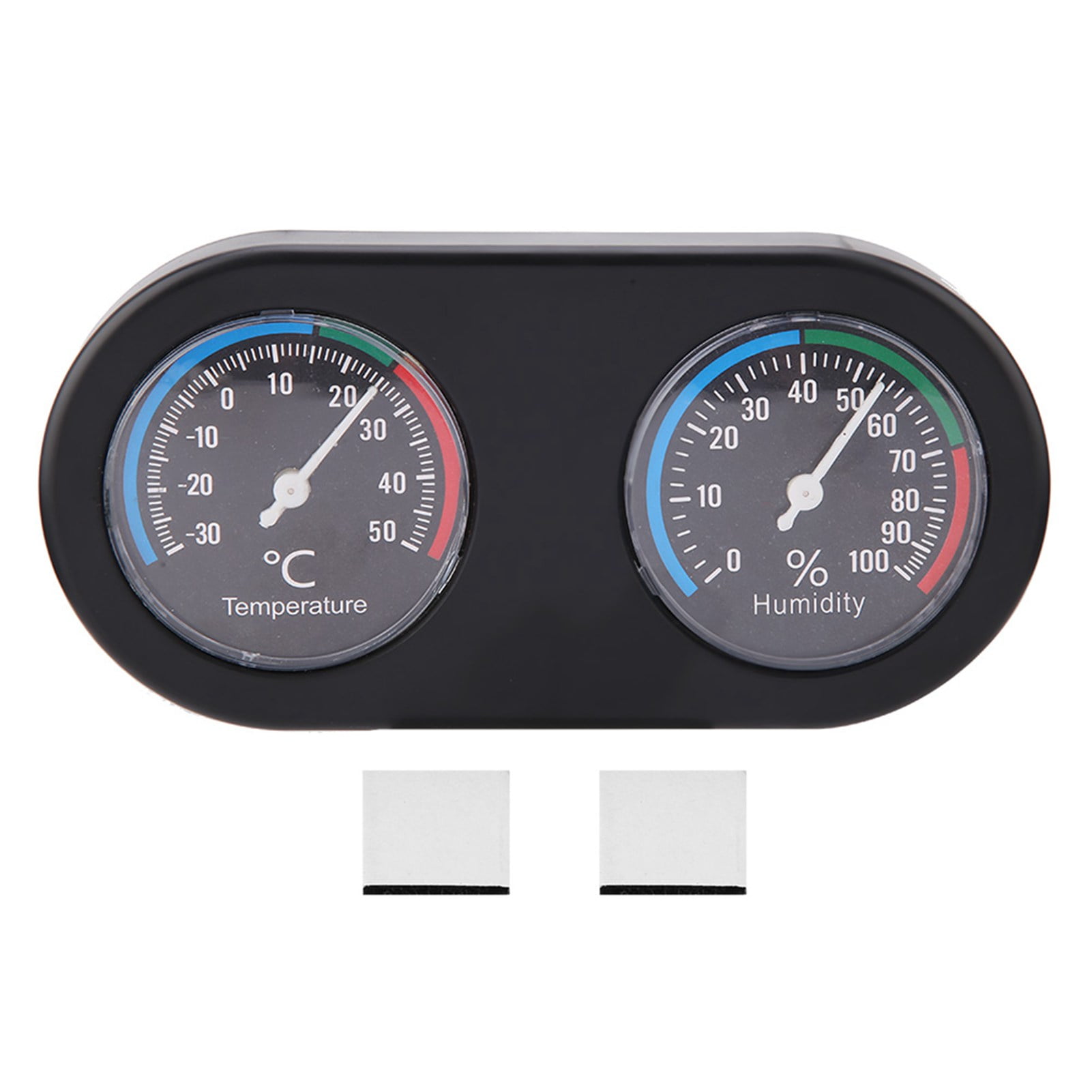 Mini Analog Temperature Humidity Meter Round Shape Thermometer