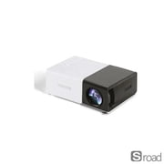 Mini Android LED Projector, 1080P Supported Portable Outdoor Movie Projector With Bluetooth, 300" Display, 400-600 Lumens, Built-in Speaker For Home Theater, Camping, Backyard, Office Presentations