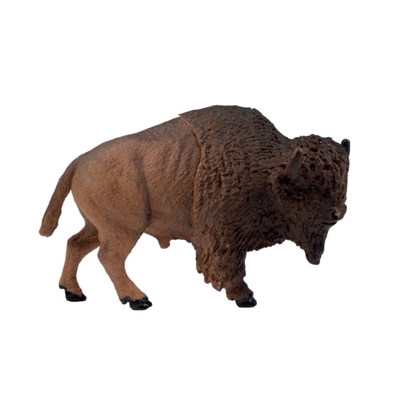 Mini Animal Adventure Replicas - Buffalo from Deluxebase. Realistic Small Safari Animal Toy for Kids