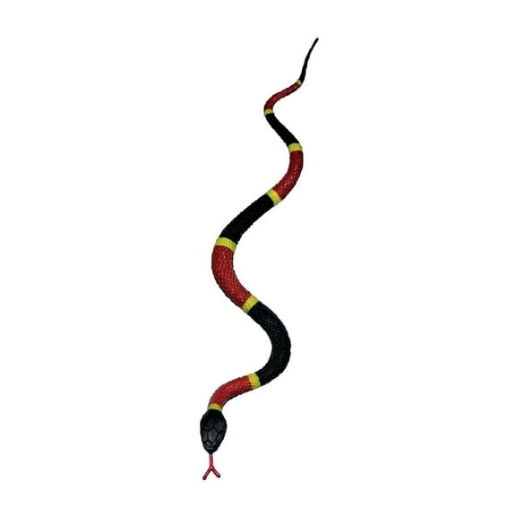Mini Animal Adventure Replica - Coral Snake from Deluxebase. Realistic Snake Toy & Party Favor